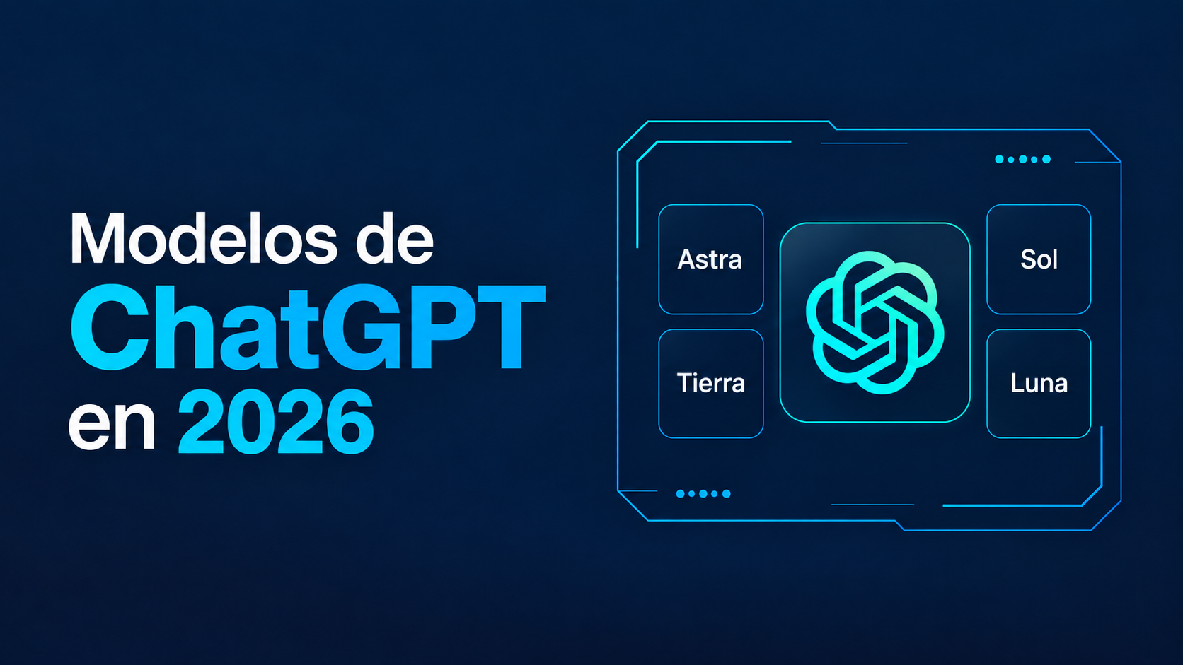 Modelos de ChatGPT en 2026: Astra, Sol, Tierra y Luna